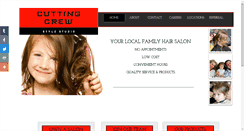 Desktop Screenshot of cuttingcrewhair.com